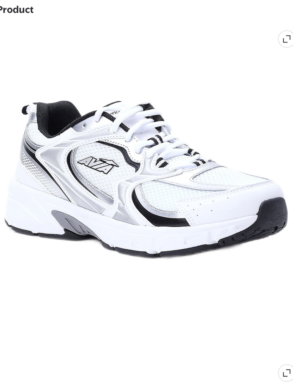 Avia Men's White and Black Athletic Runner